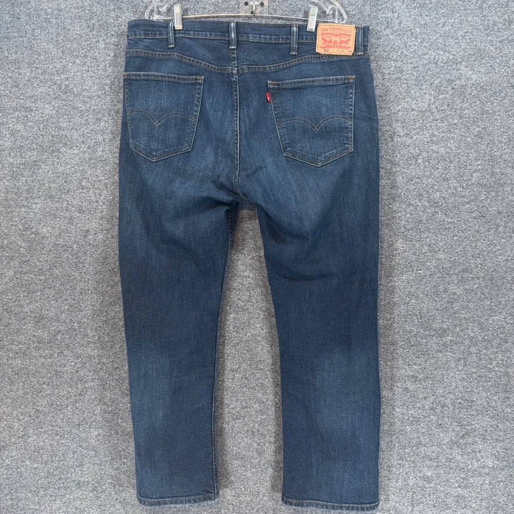 Levis 559 Jeans Men 38X28 Blue Relaxed Straight Leg Denim Casual Classic